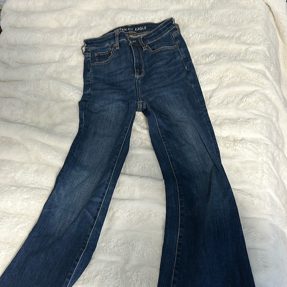 American Eagle Dark Blue Flare Jeans